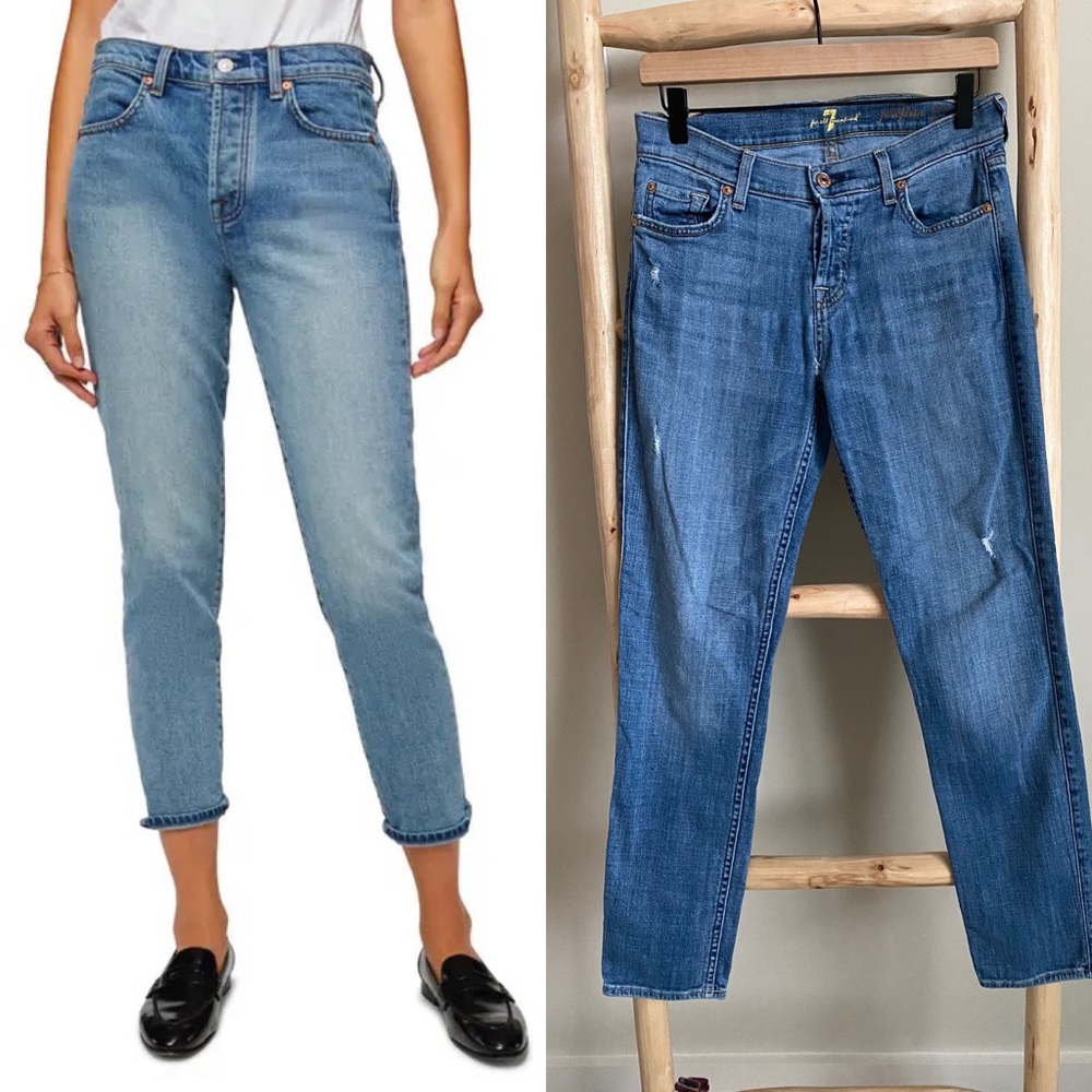 7 For All Mankind Josefina Boyfriend Jean Sz 25
